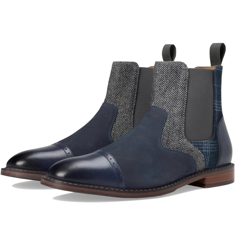 Stacy Adams Men’s  Size 11 Finney Cap Toe Chelsea Boot